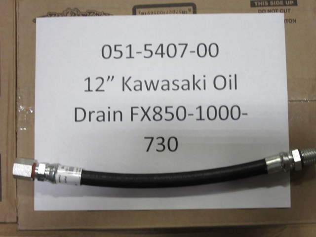 051-5407-00 - 12"  Kawasaki Oil Drain FX850 / FX1000/ FX730