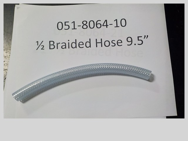 051-8064-10 -  1/2 Braided Hose - 9.5"