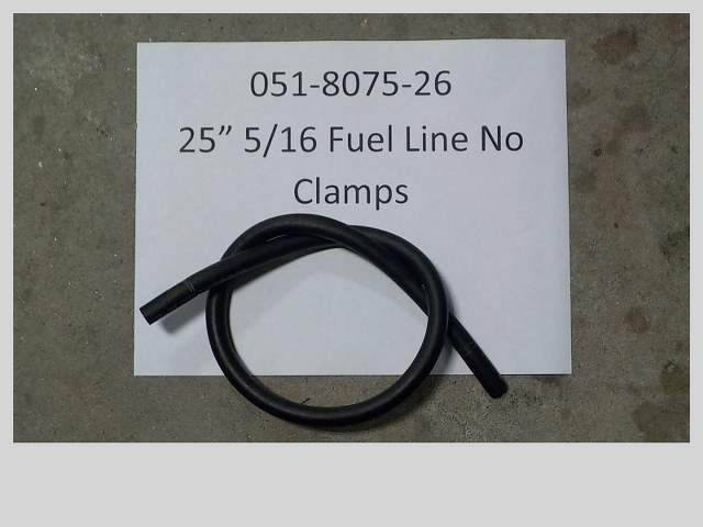 051-8075-26 - 26" 5/16 Fuel Line No Clamps