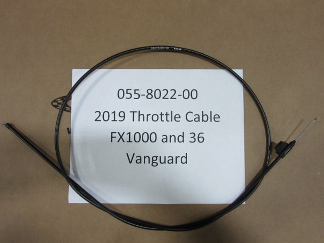 055-8022-00 - Throttle Cable 35hp Kawasaki and 36hp Vanguard Engines 2019-2024 Rebel & Rogue