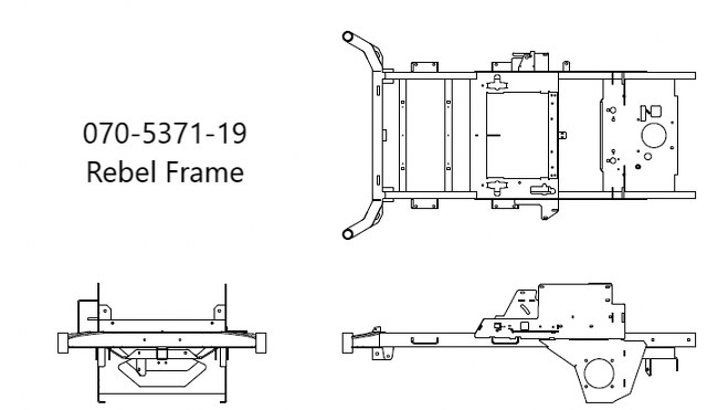 070-5371-19 - 2019 - 2021 Rigid Frame Welded Assembly | Free Shipping