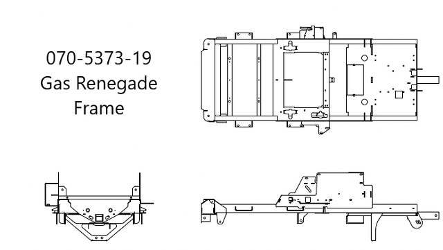 070-5373-19 - 2019-2022 Horizontal Gas Frame Welded Assembly