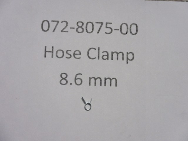 072-8075-00 - 8.6 Mm Hose Clamp