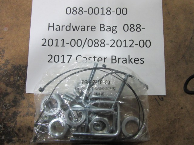 088-0018-00 - Hardware Bag for 088-2011-00/088-2012-00 (2017 Caster Brakes)