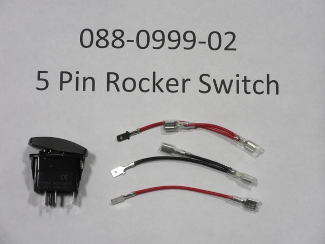 088-0999-02 - 5 Prong Rocker Light Bar Switch