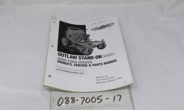 088-7005-17 - 2017 Outlaw Stand On Owner's Manual