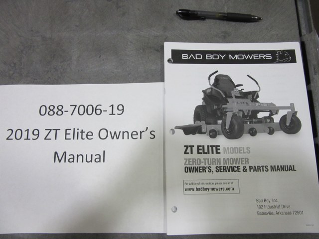 088-7006-19 - 2019 ZT Elite Owner's Manual