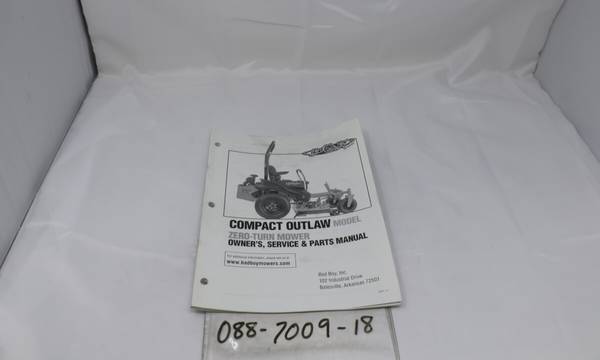 088-7009-18 - 2018 Compact Outlaw Owner's Manual