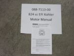 088-7113-00 - 824 cc EFI Kohler Motor Manual | Free Shipping Over $100