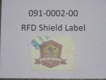 091-0002-00 - RFD Shield Label | Free Shipping Over $100