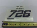 091-0204-00 - 726cc Decal-Rear Panel | Free Shipping Over $100
