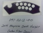 091-0212-00 - 2014 Magnum Deck Height Carbon Fiber Decal