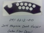 091-0212-00 - Deck Height Carbon Fiber Decal | Free Shipping Over $100