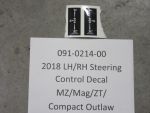 091-0214-00 - 2018-2022 LH/RH Steering Control Decal Roll M