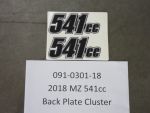 091-0301-18 - 2018-2022 MZ 541cc Back Plate Cluster