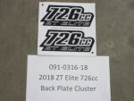 091-0316-18 - 726cc Back Plate Cluster | Free Shipping Over $100