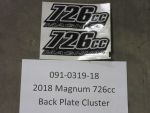 091-0319-18 - 2018-2022 Magnum 726cc Back Plate Cluster