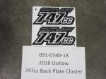 091-0340-18 - 2018 Outlaw 747cc Back Plate Cluster