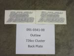 091-0341-00 - Outlaw 726cc Cluster | Free Shipping Over $100