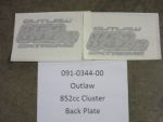 091-0344-00 - Outlaw 852cc Cluster | Free Shipping Over $100