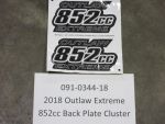 091-0344-18 - 852cc Back Plate Cluste | Free Shipping Over $100