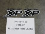 091-0348-18 - 2018 XP 852cc Back Plate Cluster