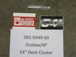 091-0349-00 - Outlaw / XP 54" Deck Cluster | Free Shipping Over $100