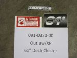 091-0350-00 - Outlaw / XP 61" Deck Cluster