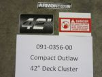 091-0356-00 - 42" Compact Outlaw Deck Cluster