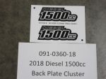 091-0360-18 - Diesel 1500cc Back Plate Cluster | Free Shipping Over $100