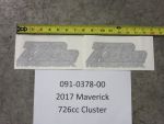 091-0378-00 - 2017 Maverick 726cc Cluster