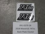 091-0379-18 - 2018-2022 Maverick 747cc Back Plate Cluster