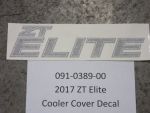 091-0389-00 - ZT Elite Cooler Cover Decal | Free Shipping Over $100