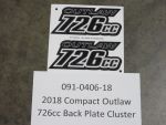 091-0406-18 - 2018 Compact Outlaw 726cc Back Plate Clu
