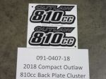 091-0407-18 - 2018 Compact Outlaw 810cc Back Plate Clu