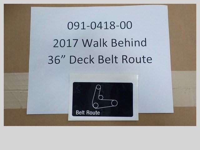 091-0418-00 - 36" Deck Belt Route | Free Shipping Over $100