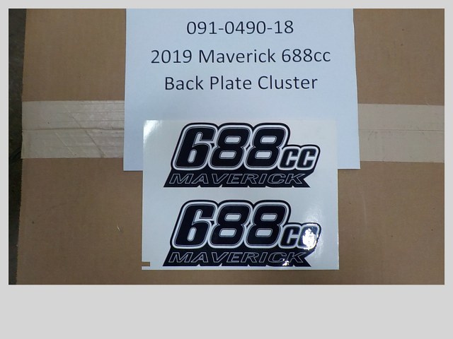 091-0490-18 - 2019 Maverick 688cc Back Plate Cluster