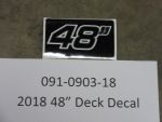 091-0903-18 - 48" Deck Decal | Free Shipping Over $100