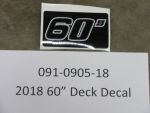 091-0905-18 - 2018 - 2023 60" Deck Decal | Free Shipping Over $100