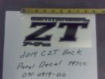 091-0914-00 - 2014 CZT Back Panel Decal-747c | Free Shipping Over $100