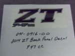 091-0916-00 - 2014 ZT Back Panel Decal-747c
