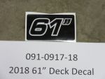 091-0917-18 - 2018-2022 61" Deck Decal