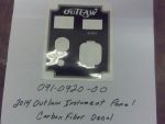 091-0920-00 - 2014 Outlaw Instrument Panel Carbon Fiber