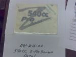 091-1016-00 - 540cc Z-Pro Series Decal | Free Shipping Over $100