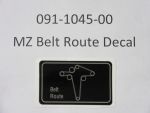 091-1045-00 - MZ Belt Route Decal | Free Shipping Over $100