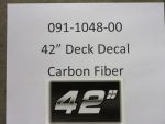 091-1048-00 - 42" Deck Decal Carbon Fiber | Free Shipping Over $100
