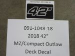 091-1048-18 - 2018-2022 42" MZ/Comp Out Deck Decal