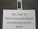 091-1102-18 - 2018 Out/XP/Diesel LH Steering Control D