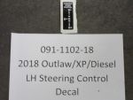091-1102-18 - LH Steering Control D | Free Shipping Over $100