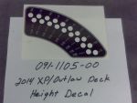 091-1105-00 - 2014 XP/Outlaw Deck Height Dec al-Carbon Fiber